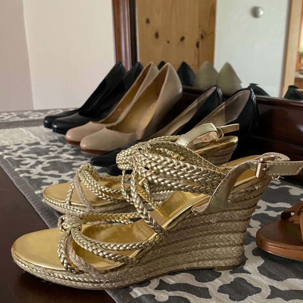 Gold Michael Kors Espadrilles
